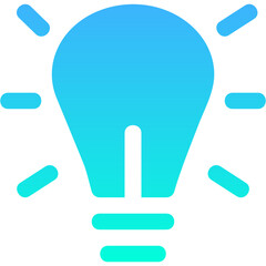 idea flat gradient icon