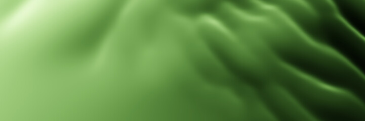 Green abstract wave background.