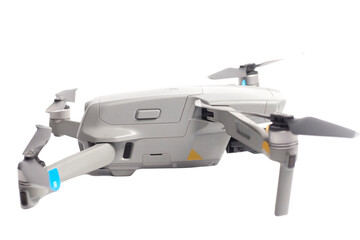 quadcopter drone aerial camera isolated on white background