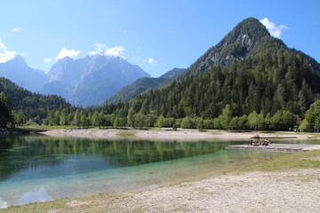 Fototapeta na wymiar soča tal slowenien, road trip, camping, wandern, travelling, reisen, slovenia