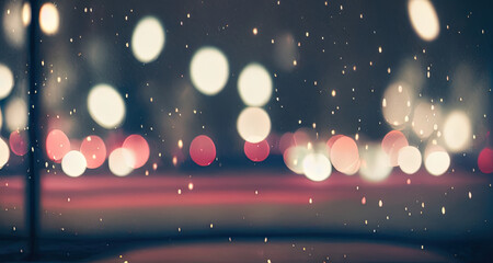 background bokeh sparkles in the night