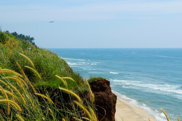 Main beach in Varkala, Kerala. India
