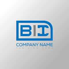 BII letter logo creative design. BII unique design.
