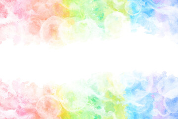 空 雲 虹 水彩 抽象 背景