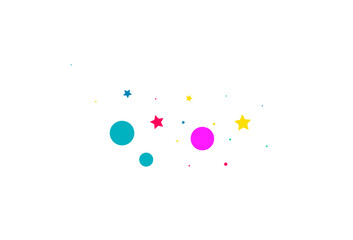 Color Constellation Abstract Vector White