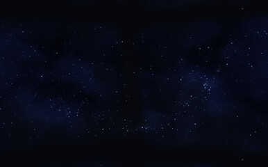 3d render clusters star in space