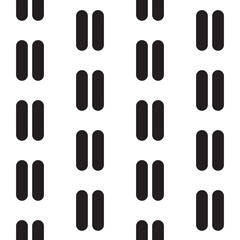 Seamless pattern of dashed lines. Vector illustration.