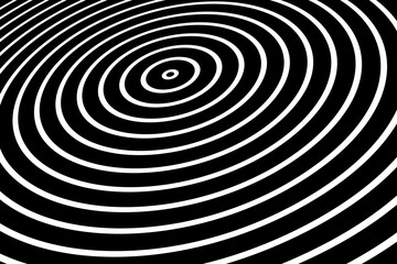 Concentric Rings Pattern. Abstract Geometric Background.