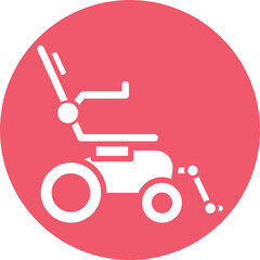 Robotic Chair Vector Icon
