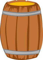 illustration of a barrel full of honey