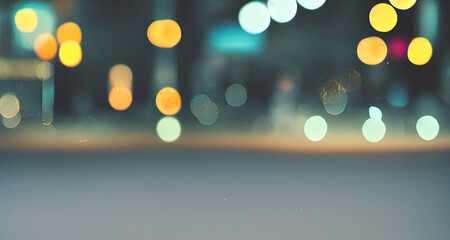 background bokeh sparkles in the night