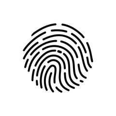 Fingerprint icon vector set. Dactylogram illustration sign collection. Security symbol. Password logo.