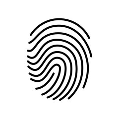 Fingerprint icon vector set. Dactylogram illustration sign collection. Security symbol. Password logo.