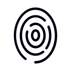 Fingerprint icon vector set. Dactylogram illustration sign collection. Security symbol. Password logo.