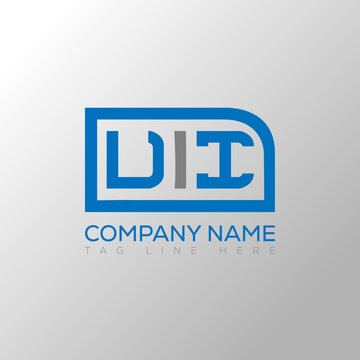 UII letter logo creative design. UII unique design.
