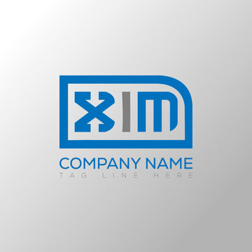 XIM letter logo creative design. XIM unique design.
