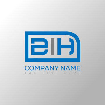 ZIH letter logo creative design. ZIH unique design.
