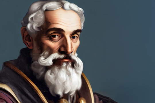 Portraits of astronomer and mathematician Johannes Kepler, historical figures, can be used for education, cultural commentary, generative ai.