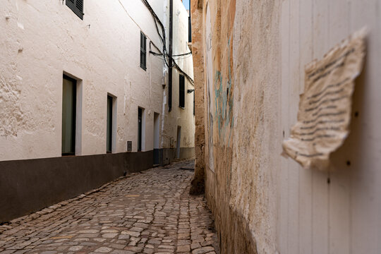 narrow street in the town