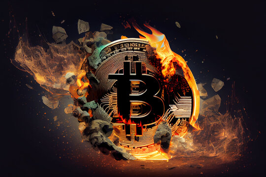 Bitcon verbrennt, Generative KI