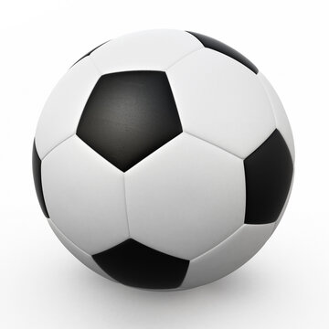 3d Render Soccer ball (clipping path)