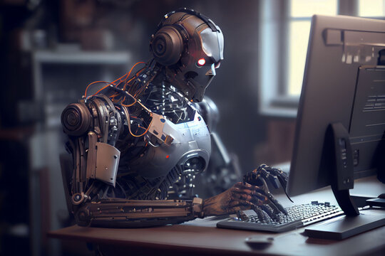 Roboter programmiert, Generative KI