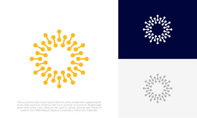 spark tech logo design vector
