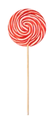 Abwaschbare Fototapete Lollipops on transparent background. png file © Gresei