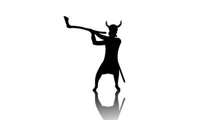 Fototapeta premium viking soldier with ax