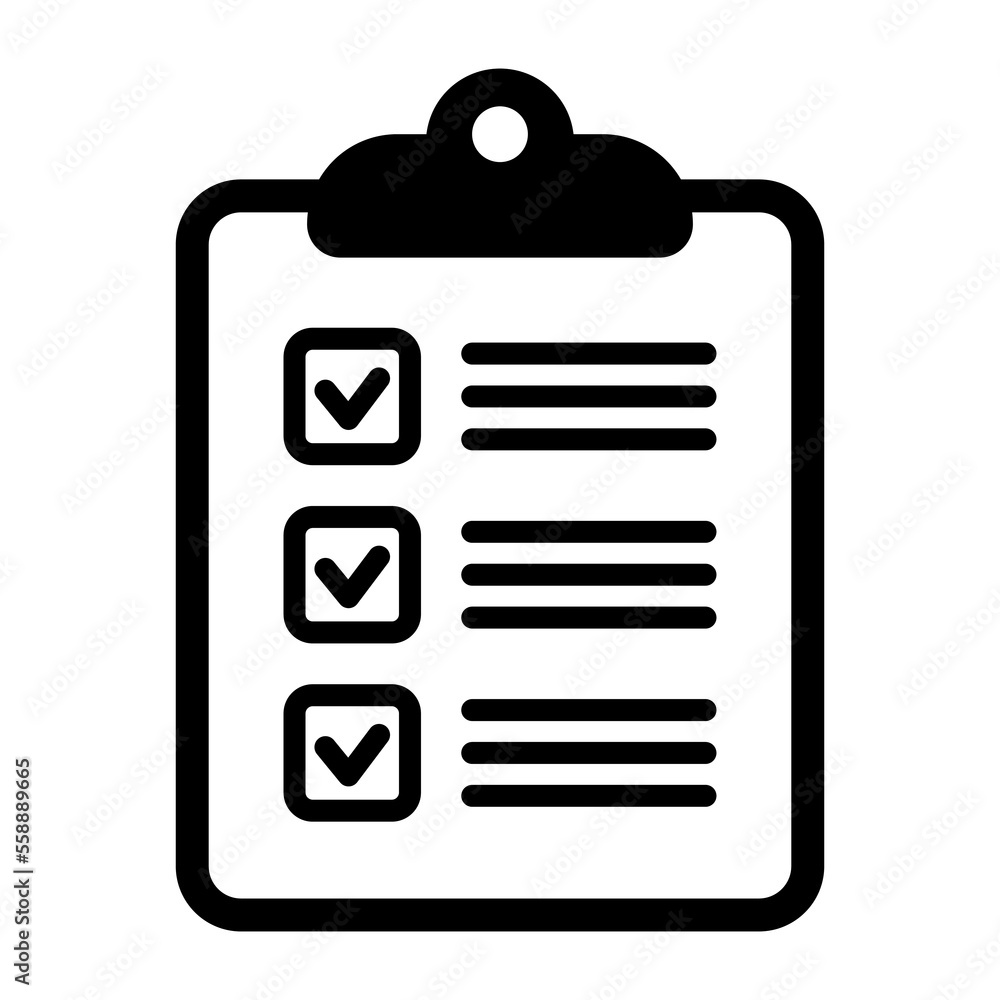 Poster to do list icon. clipboard icon. checklist sign symbol for web site and app design.