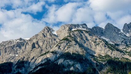 Fototapeta na wymiar Austria, Salzburg, a view of a snow covered mountain