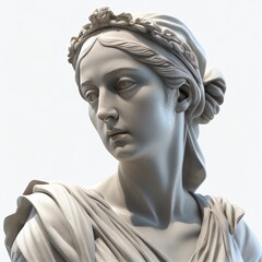 3d illustration statue of Ancient Greek woman - obrazy, fototapety, plakaty