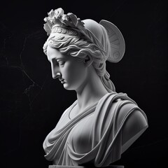 3d illustration statue of Ancient Greek woman