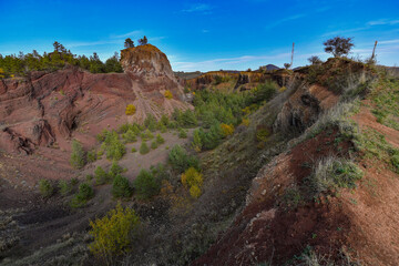 Racos Volcano in Persani Mountains, Brasov County, Romania.