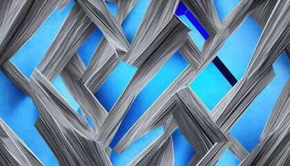 background of abstract hexagons blue black