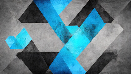 background of abstract hexagons blue black
