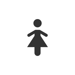 Lady’s room icon. WC symbol modern, simple, vector, icon for website design, mobile app, ui. Vector Illustration