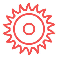 Circular Saw Icon Style