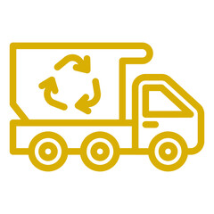 Recycling Truck Icon Style