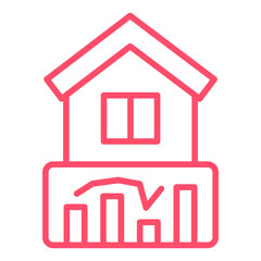 House Stats Icon Style