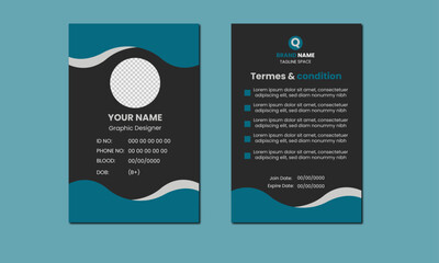 id card design template