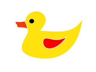 duck icon vector with trendy design. yellow rubber duck icon