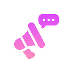 marketing flat gradient icon