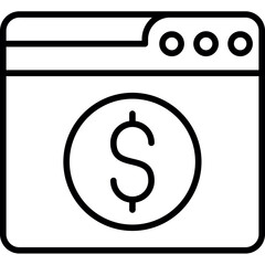 Web Online Payment Icon