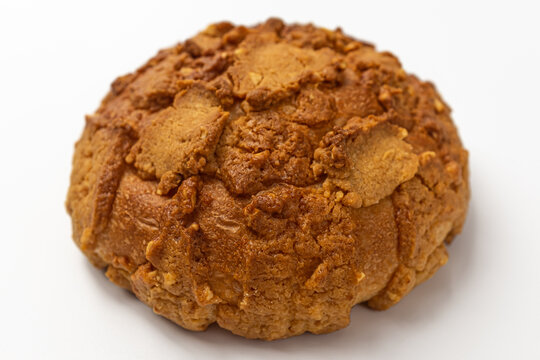 soboro bread on a white background