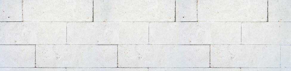 white old brick wall. brick texture with concrete. Horizontal image. Banner for insertion into site.