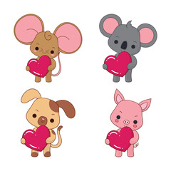 cute san valentine character