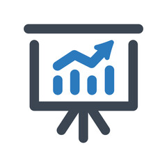 Sales Report icon - vector illustration . sales, report, Presentation, board, diagram, statistics, business, chart, graph, Analytics, Statistics, Stats, Analysis, data, line, outline, icons .