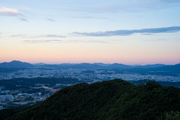 Apartment Landscape in Seoul, Korea