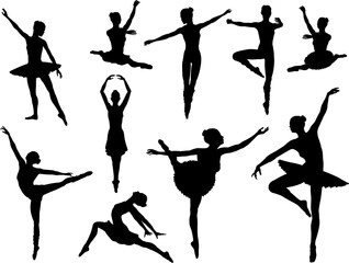 Dancing Ballet Dancer Silhouettes © Christos Georghiou